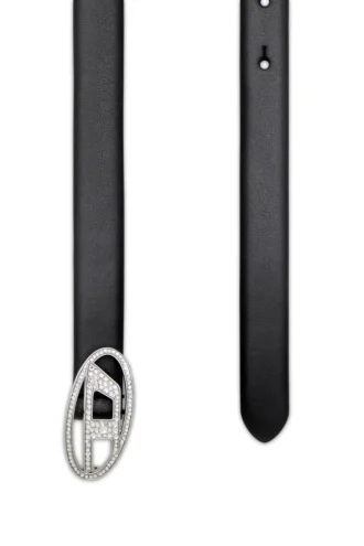 b-1dr strass 20 Ceinture fine en cuir 1,9 cm avec boucle en cristal