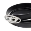 b-1dr strass 20 Ceinture fine en cuir 1,9 cm avec boucle en cristal