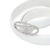 b-1dr strass 20 Ceinture fine en cuir 1,9 cm avec boucle en cristal