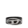 b-1dr strass 4 cm Ceinture en cuir avec boucle en cristal