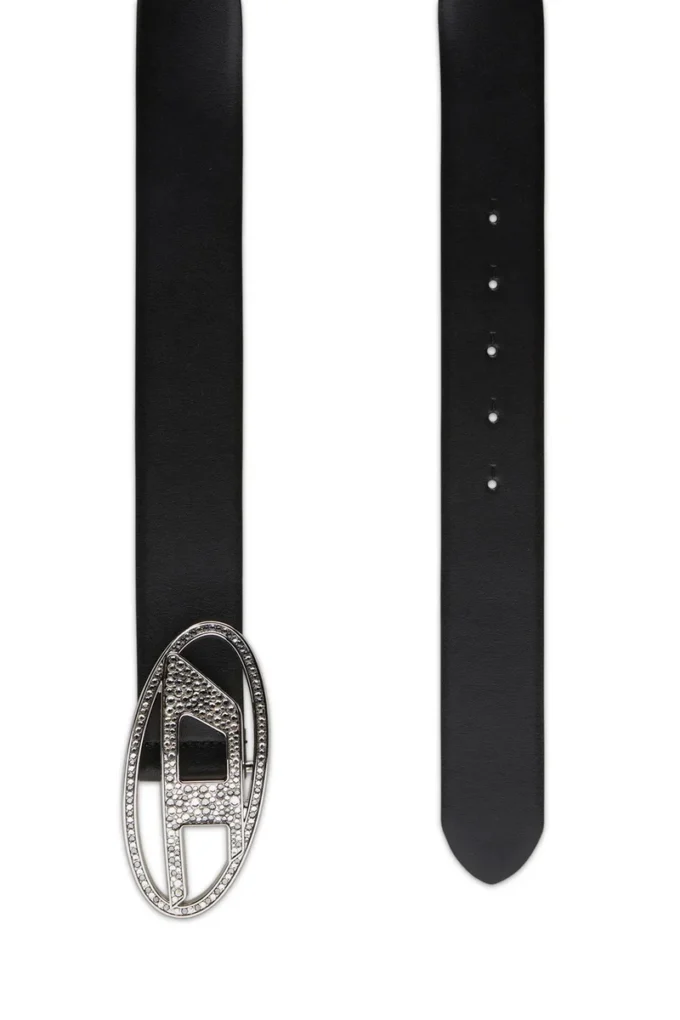 b-1dr strass 4 cm Ceinture en cuir avec boucle en cristal