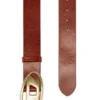 b-1dr w Ceinture en cuir de 4 cm avec boucle ovale en D