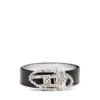 b-1dr w rev 4 cm Ceinture réversible en cuir avec boucle en cristal