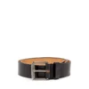 b-flag Ceinture en cuir de 4 cm avec logo drapeau sur la cinquième poche