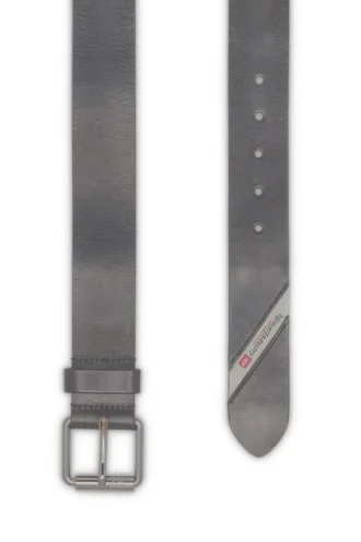 b-flag Ceinture en cuir de 4 cm avec logo drapeau sur la cinquième poche