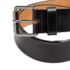 b-flag Ceinture en cuir de 4 cm avec logo drapeau sur la cinquième poche