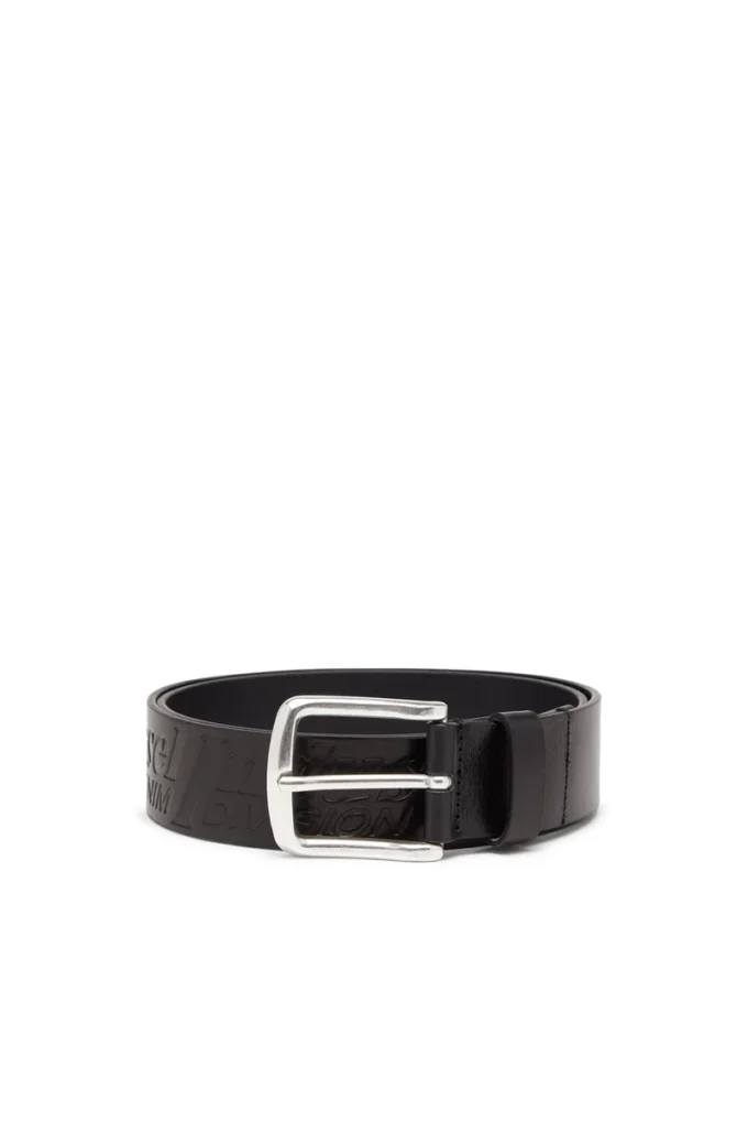 b-flag-d Ceinture en cuir 4 cm avec logo gravé