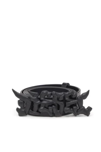 b-graffiti Ceinture en cuir pull-up de 3,5 cm avec boucle graffiti