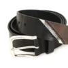 b-line Ceinture en cuir traité avec logo Diesel