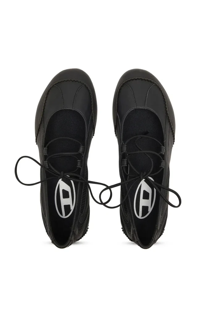 Ballerines à lacets D-Mile Ballerines à lacets D-Mile en cuir et mesh