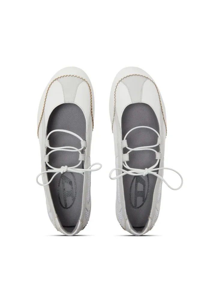 Ballerines à lacets D-Mile Ballerines à lacets D-Mile en cuir et mesh