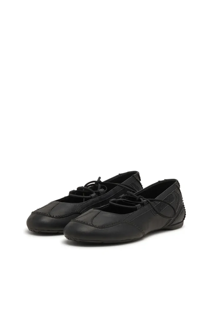Ballerines à lacets D-Mile Ballerines à lacets D-Mile en cuir et mesh