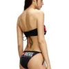bfb-bryna Haut de bikini bandeau avec logo maxi