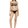 bfb-bryna Haut de bikini bandeau avec logo maxi