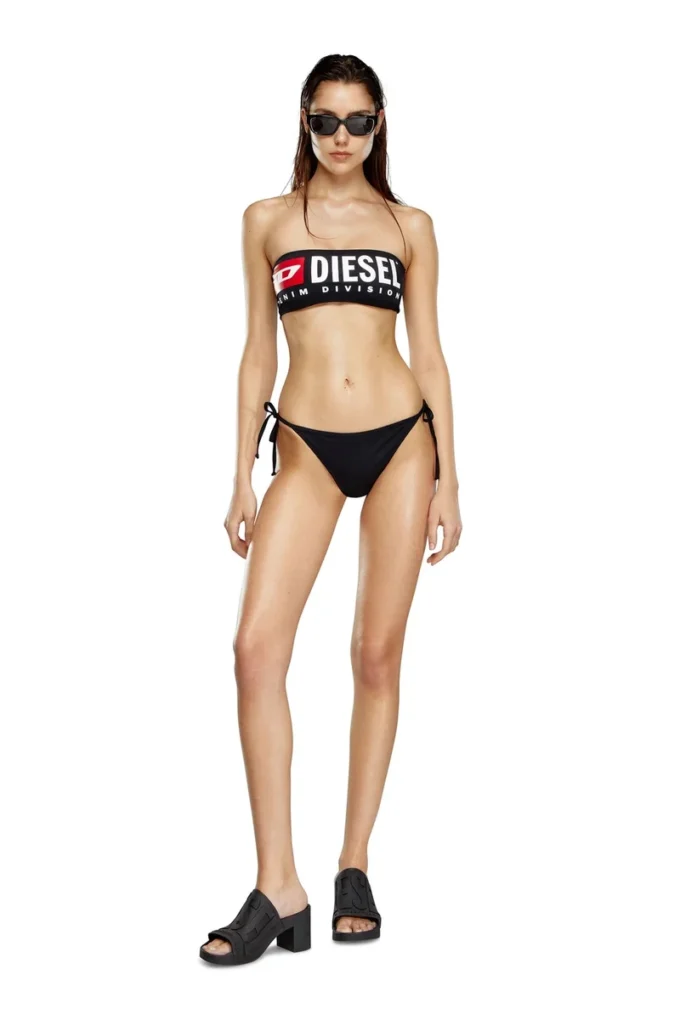 bfb-bryna Haut de bikini bandeau avec logo maxi
