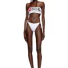bfb-bryna Haut de bikini bandeau avec logo maxi