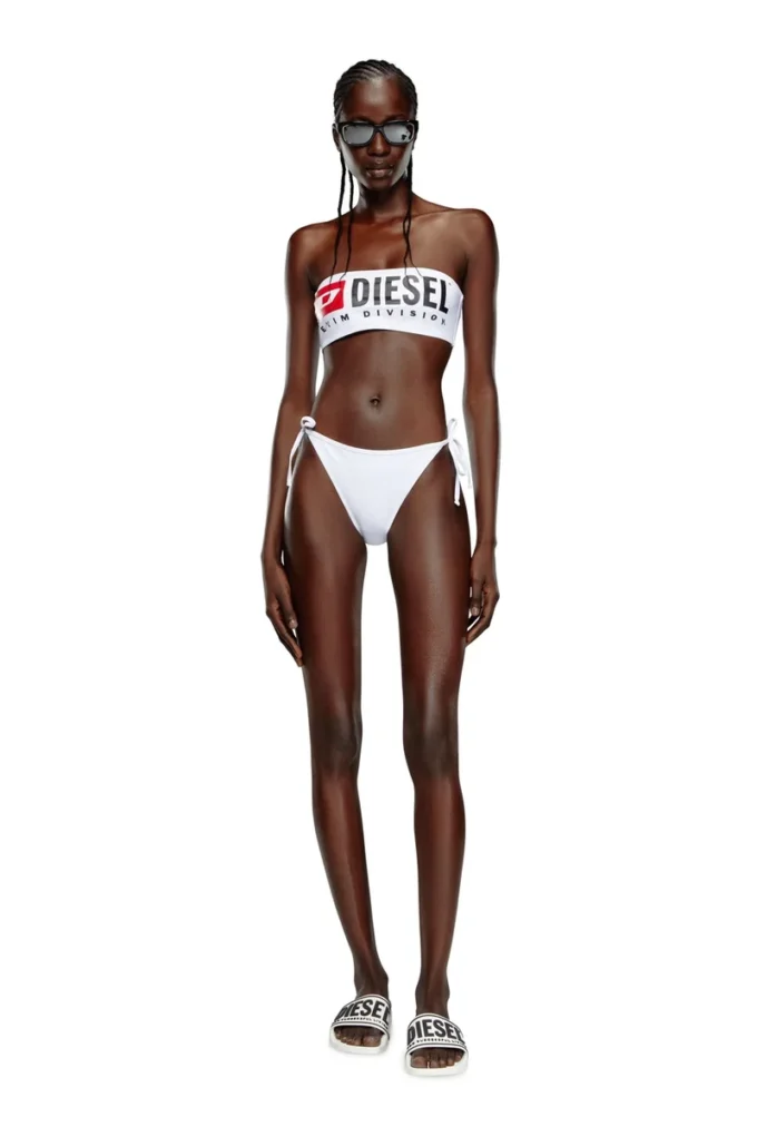 bfb-bryna Haut de bikini bandeau avec logo maxi