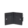 bi-fold zip ii Portefeuille en cuir avec motif chaîne en relief