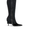 Bottes torsadées D-Venus Bottes au genou D-Venus-Stiletto avec effet trompe-l&rsquo;œil jean