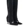 Bottes torsadées D-Venus Bottes au genou D-Venus-Stiletto avec effet trompe-l&rsquo;œil jean