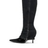 Bottes torsadées D-Venus Bottes au genou D-Venus-Stiletto avec effet trompe-l&rsquo;œil jean