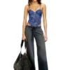 bridget-dnm Body en maille effet denim