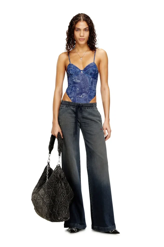 bridget-dnm Body en maille effet denim