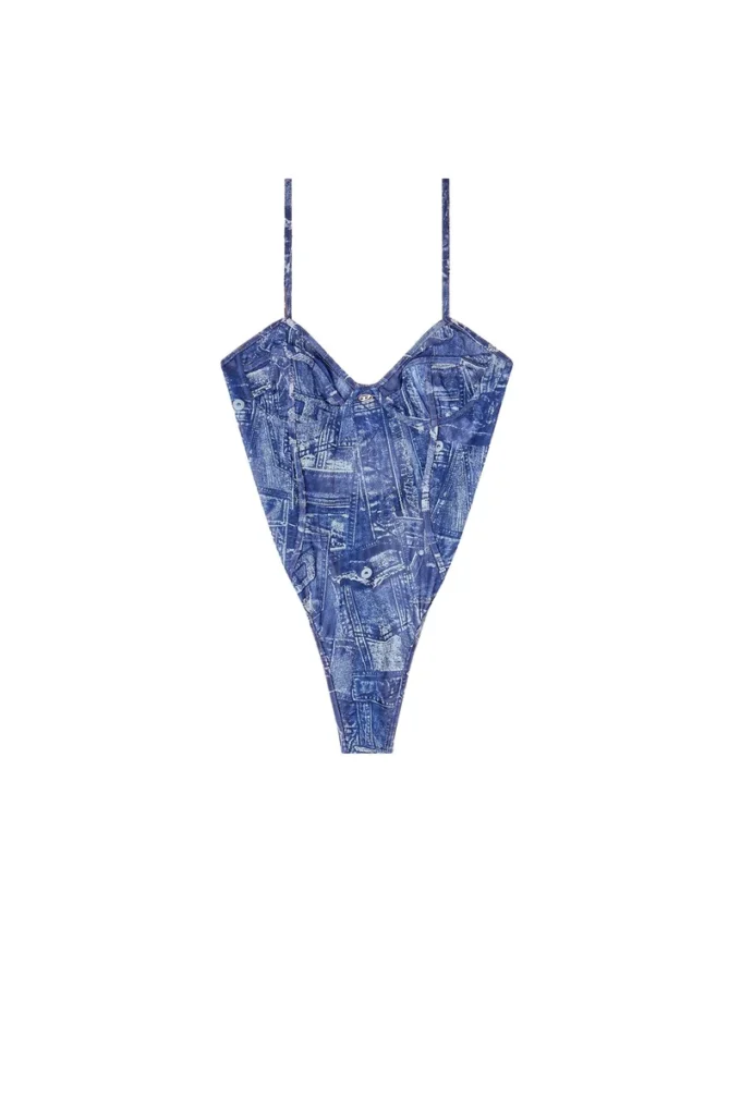 bridget-dnm Body en maille effet denim