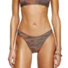 bunchy-utlt Bas de bikini camouflage avec logo découpé