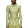c-elaz-bc Chemise en tissu stretch avec imprimé bouclé