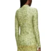 c-elaz-bc Chemise en tissu stretch avec imprimé bouclé