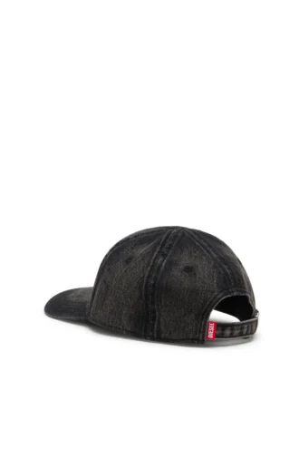 c-enic Casquette en denim avec détails effilochés et logo brodé