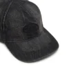 c-enic Casquette en denim avec détails effilochés et logo brodé