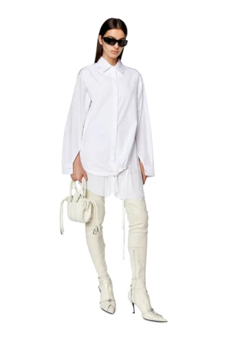 c-entel Robe chemise à volants