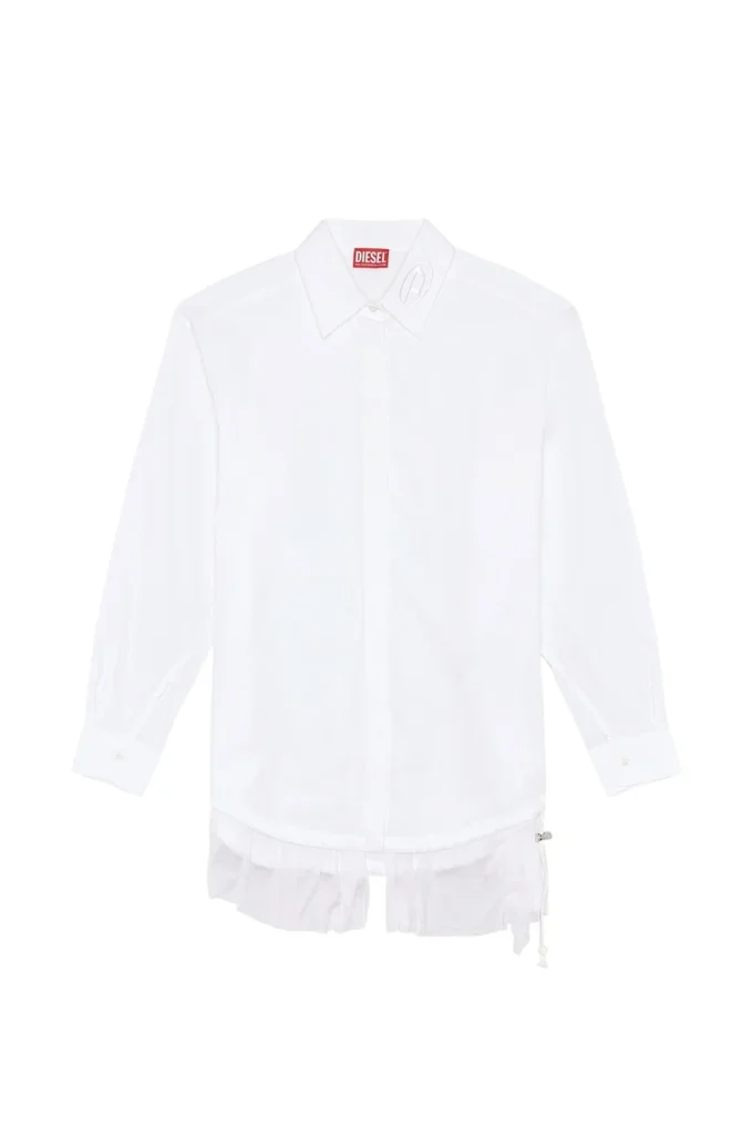 c-entel Robe chemise à volants