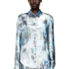 c-ronor-s2 Chemise métallisée avec imprimé roses floues