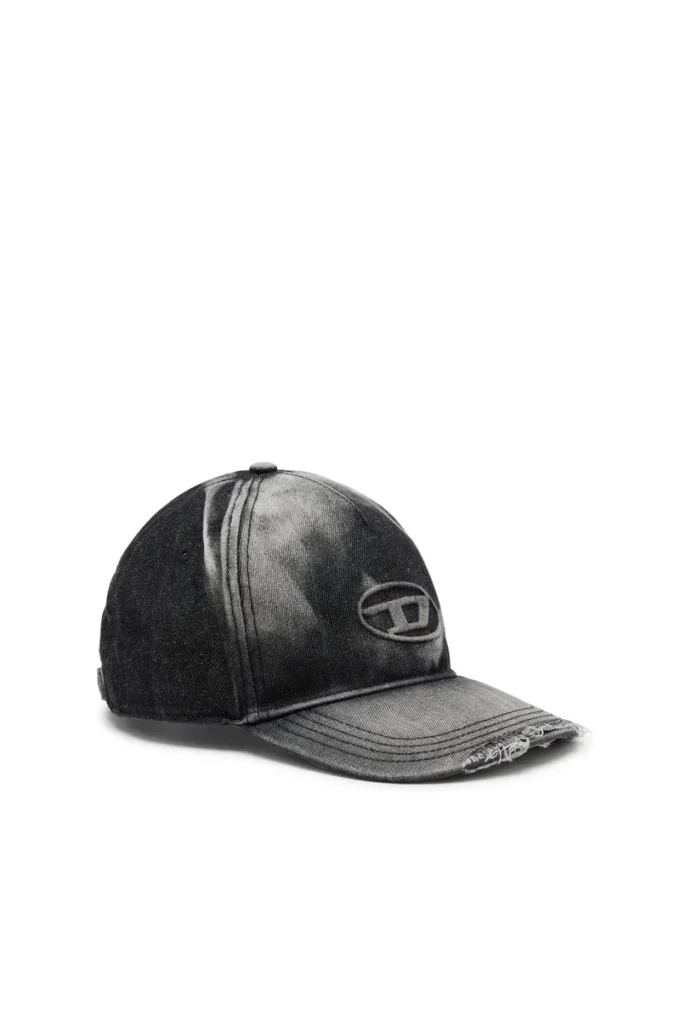 c-seymon-black Casquette de baseball en denim délavé