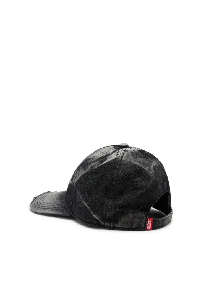 c-seymon-black Casquette de baseball en denim délavé