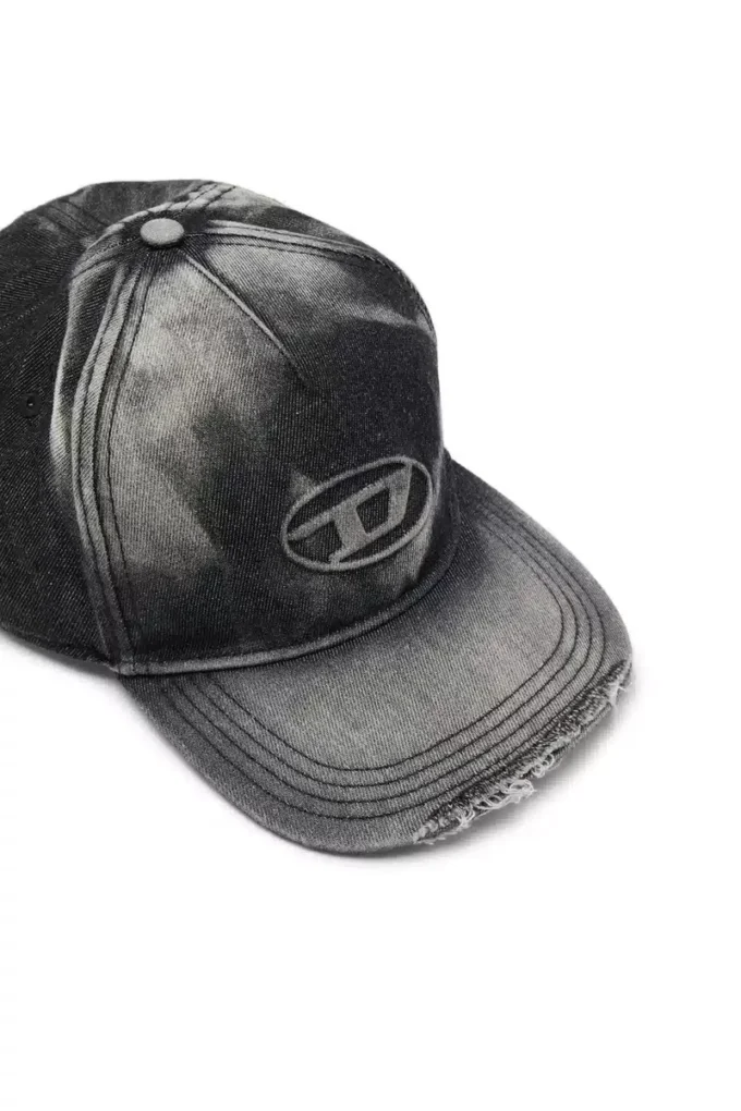 c-seymon-black Casquette de baseball en denim délavé