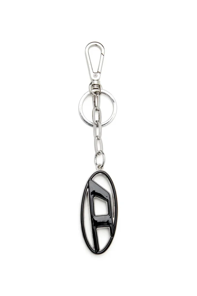 cage-d layer Métal et résine Oval D porte-clés