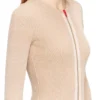 Cardigan zippé m-gilde en coton côtelé