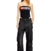 cecilia-d-core Maillot de bain sans bretelles avec logo Diesel Denim Division