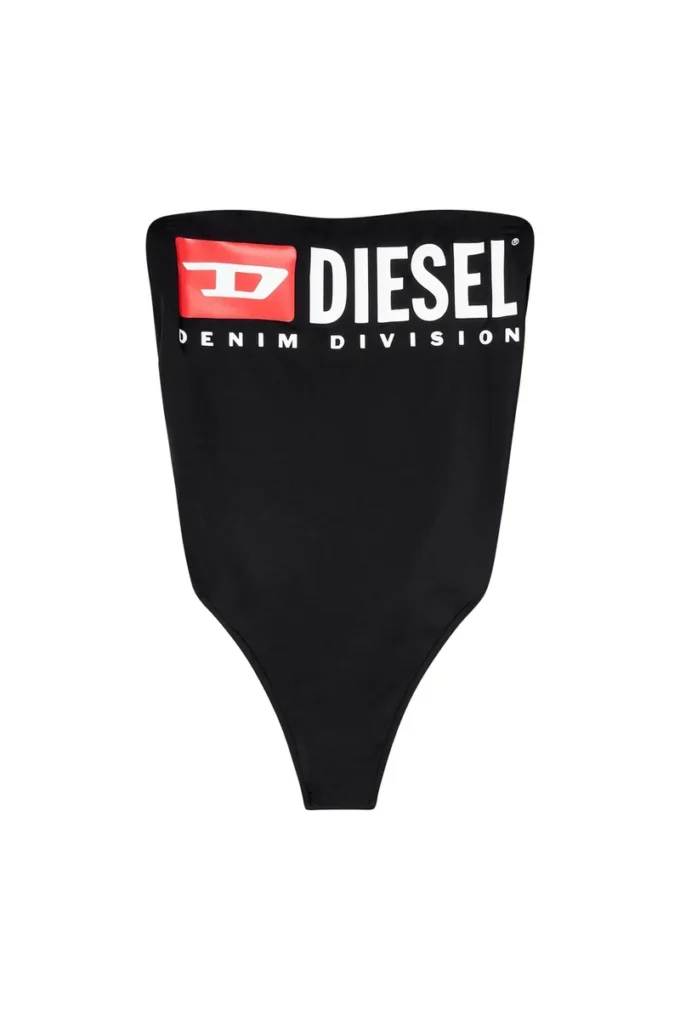 cecilia-d-core Maillot de bain sans bretelles avec logo Diesel Denim Division