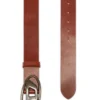 Ceinture en cuir 3,9 cm avec boucle D