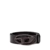 Ceinture en cuir 3,9 cm avec boucle métallique ovale en D