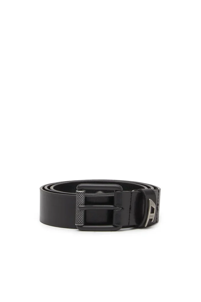 Ceinture en cuir brillant 3,5 cm avec boucle logo b-dave ii