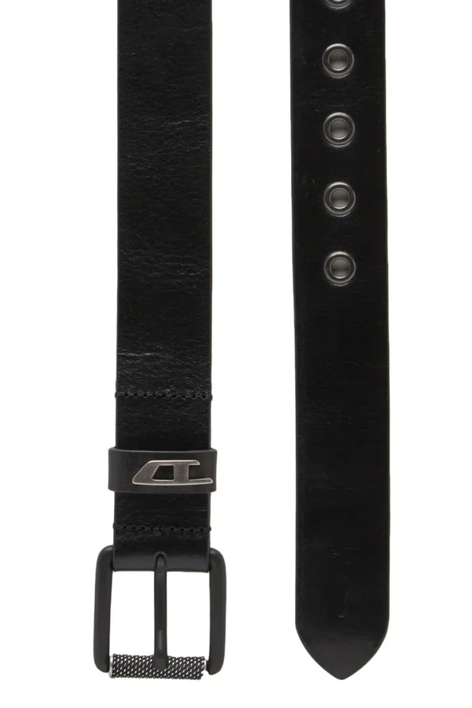Ceinture en cuir brillant 3,5 cm avec boucle logo b-dave ii