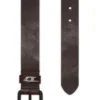 Ceinture en cuir brillant 3,5 cm avec boucle logo b-dave ii