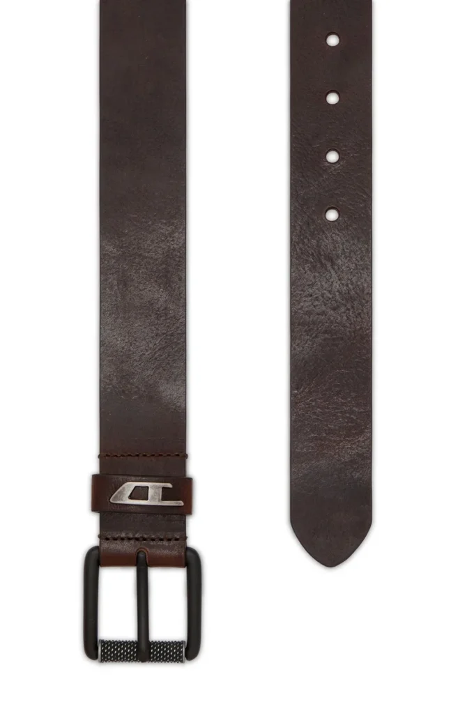 Ceinture en cuir brillant 3,5 cm avec boucle logo b-dave ii