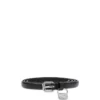 Ceinture fine en cuir 1,4 cm avec breloque sac 1DR